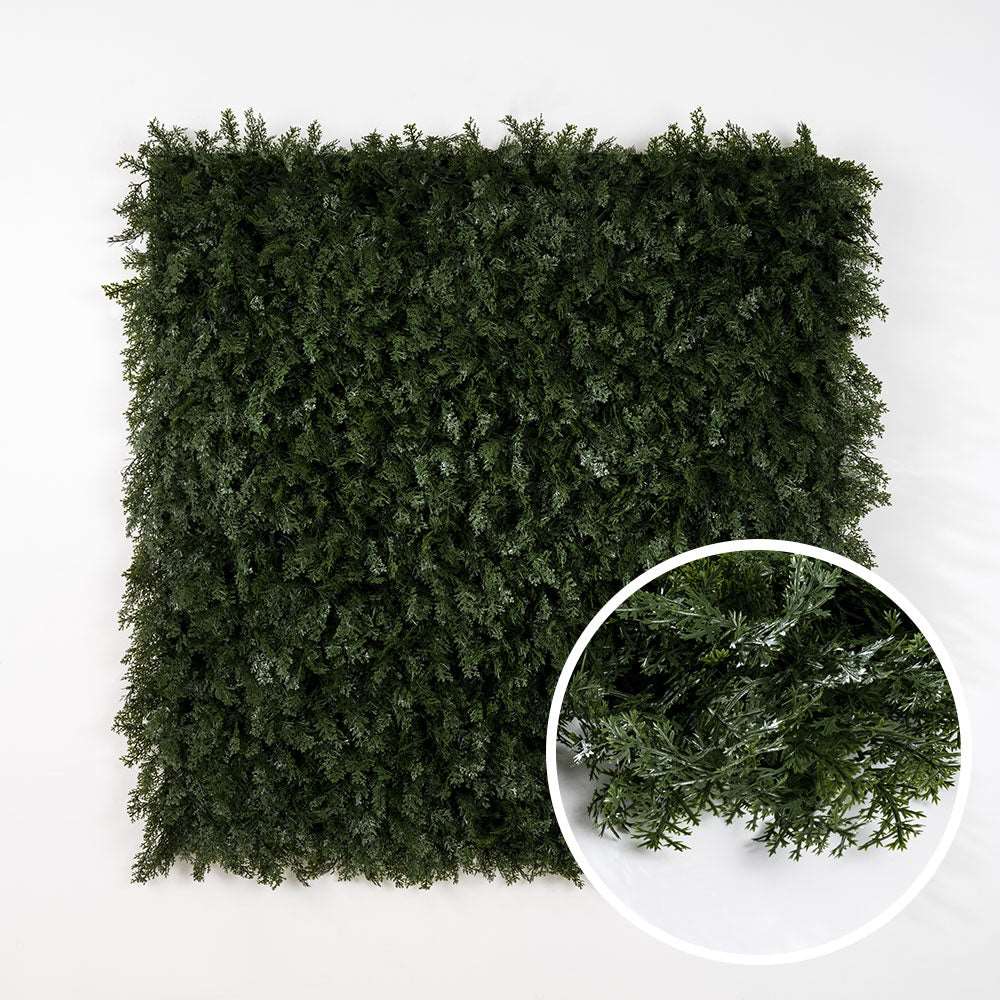 Feuillage artificiel thuya pour mur végétal - Green Upp
